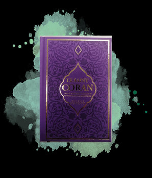 Le Noble Coran  (arabe/français/phonétique) en 4 Couleurs Violet