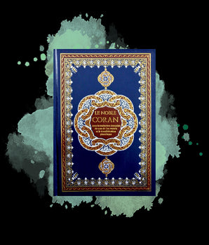 Le Noble Coran Français-Arabe-Phonétique avec CD (4 couleurs et 2 Tailles) 17x24cm, bleu