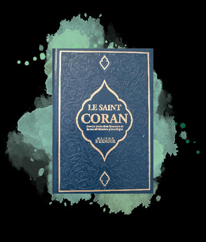 Le Noble Coran Français-Arabe-Phonétique avec CD (4 couleurs et 2 Tailles) 17x24cm, bleu