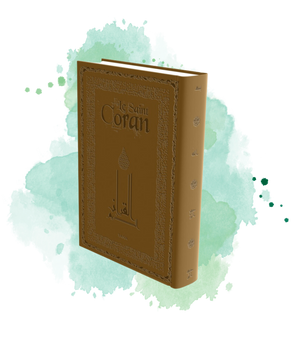 Le Coran - Traduit Et Annoté Par Abdallah Penot- COUVERTURE DAIM CARTONNÉE - BORD DORÉE - COLORIE MARRON