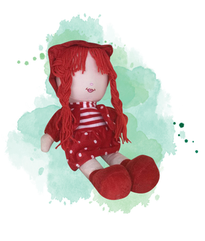 Peluche Samira - Grande poupée pour fillettes (Doudou sans les yeux - 40 cm)