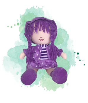 Peluche Fatima - Grande poupée pour fillettes (Doudou sans les yeux - 40 cm)