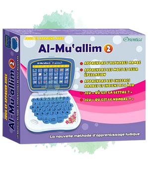 Al-Muallim 2 (pour apprendre l'arabe) - Ordinateur électronique (arabe / français) - Couleur bleu sans chants