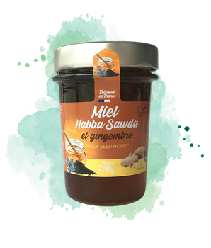 Miel Nigel et Gingembre (Habba Sawda + Zanjabil) - Pot de 250g